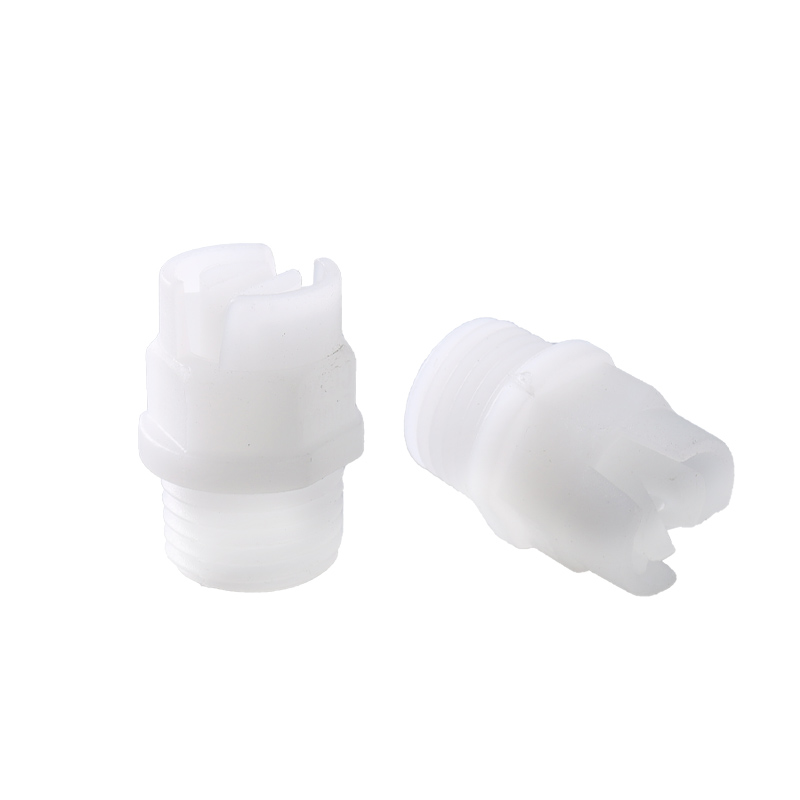 Korrosionsbestandig vandstråle rengøring plast PP PVDF flad ventilator fuld kegle spray dyse