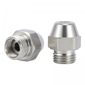 Diesel tung brændstofbrænder tåge messing olie dyse med hul solid semi fuld kegle spray mønster