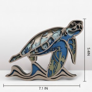 3dwooden håndværksdekoration