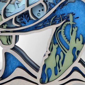 3dwooden håndværksdekoration