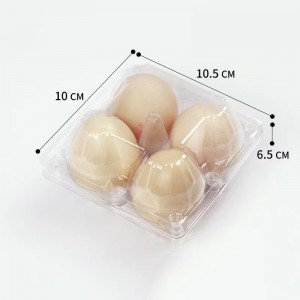 Ægbakke 105*100*65 mm 4 riller