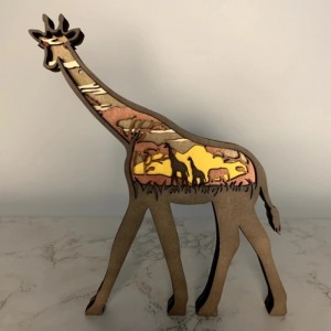 3d dyre træ giraff