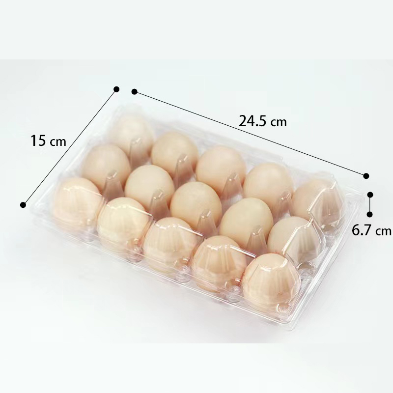 Ægbakke 245*150*67 mm 15 riller 42 g