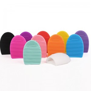 Makeup Brush Cleaner Mat Silicone Cosmetic Cleaning Pad Washing Scrubber Board Makeup Egg Wising Tool