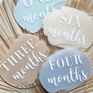 Akryllaserskåret graveringsferiebørns milepæl -mindekort