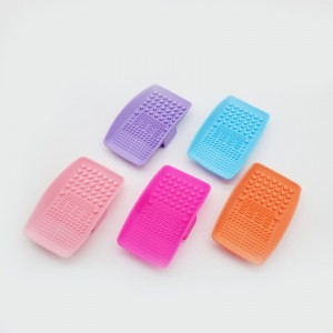 Silikone makeup børste rengøringsmåtter, makeup børste rengøringsmiddel, bærbar makeup børste renere pude, kosmetisk børste vaskeværktøj