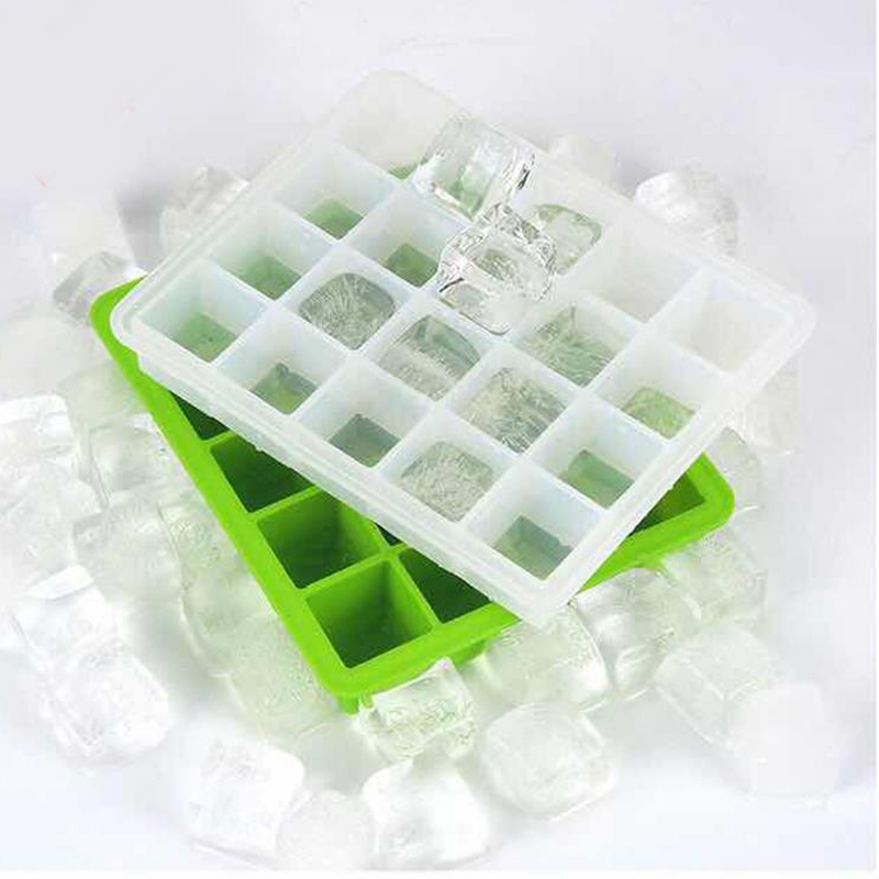 20 godt isterningform, isbakke lavet af silikone af madkvalitet, cocktail drik isterning form, let at rengøre BPA gratis