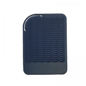 Varmebestandig pude Curling Iron Hot Tool Holder Hår glattejern Rejser bærer silikonepude Let at rengøre holdbar