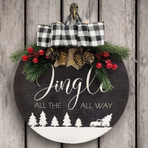 Dekorativt hjemsang Sang vægkunst trykt boligdekoration træskilt