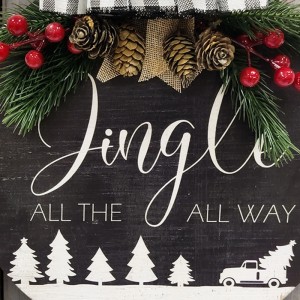 Dekorativt hjemsang Sang vægkunst trykt boligdekoration træskilt