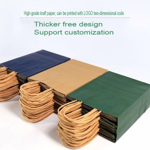 Farverig brun papirpose