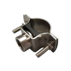 Oprettende øjeforbindelser i rustfrit stål til fiksering af dyser og rør