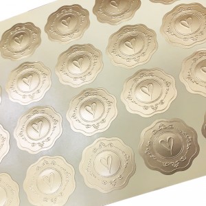 Brugerdefinerede hot stempling-selvklæbende etiketter