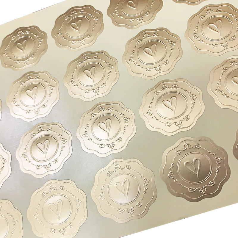 Brugerdefinerede hot stempling-selvklæbende etiketter