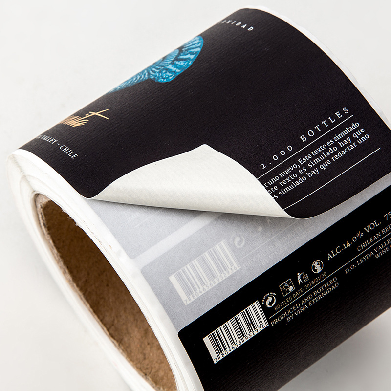 vinetiket klistermærke