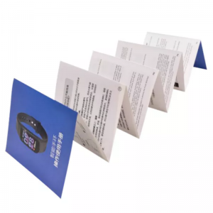 Foldning af produktinstruktionsmanual