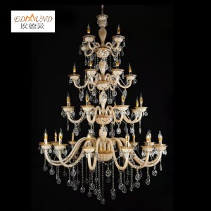 1308-14+8+6+4 Modern Crystal Chandelier Luksusdekoration