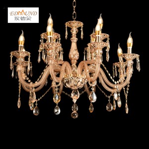 1310-8+4 Modern Crystal Chandelier Luxury Decoration
