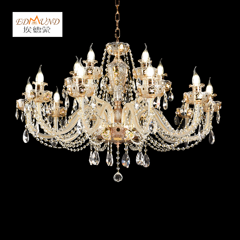 1312-10+5 Modern Crystal Chandelier Luxury Decoration