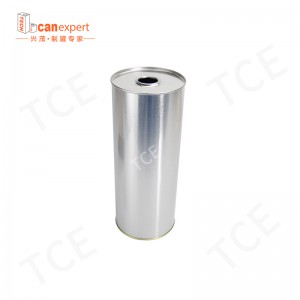 Ny stil cylindrisk maskine smøreolie tin kan tinplate 0,28 mm metal tin dåser til motorolie