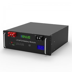 51.2v 100/150/200AH LifePO4 Lithium Ion Batteri Energilagringssystem i solenergisystemer med LCD