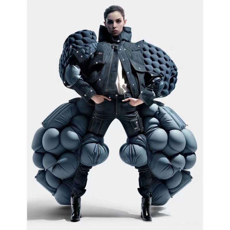 G-star rå/ready-to-wear/ai kunstig intelligensdesign/denim kollektion/exaglerede silhuetter