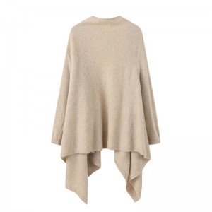 Producent leverer damer med ærmer strik cashmere poncho