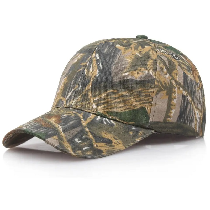 Unisex camouflage hat camo fisker baseball cap solcreme hurtig tørring trykt jagthætte