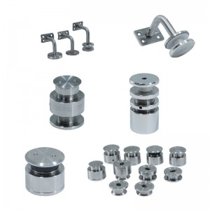 Rustfrit stål rækværk tilbehør trapper og balkon glas gelænder tilbehør produkter