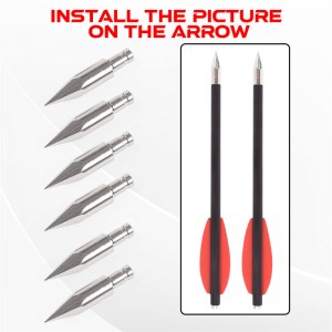 Elongarrow 151061 65grain Arrowheads til ID4.2mm pilebolte