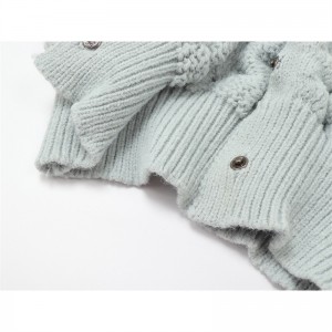 Strikket cardigan sweater frakke