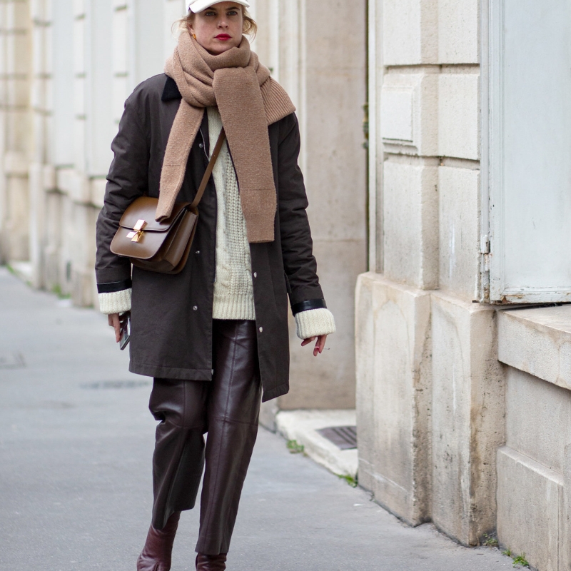 SHAWL-styling på tværs af lejligheder/basic Wear/Street Photography/2023-24 Efterår vinter