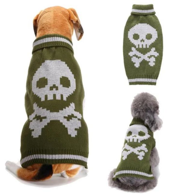 Halloween varmt kæledyr kostume tøj hunde sweater til mellemstore store hunde