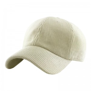 Corduroy baseball cap 6 panel blank far cap sport vinter hat brugerdefineret broderi logo