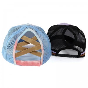 Brugerdefineret klassisk 5 panel -panelbaseballtransporthatte med høj kvalitet med broderi -logo, præg pressetrykning