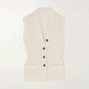 strikstøj fabriks brugerdefineret 2023 Kvinder tøj sommer tøj ærmeløs sweater hals pullover strikede trøjer