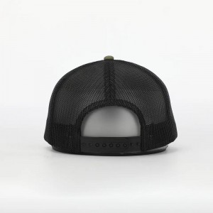 Engros brugerdefineret voksen 6 panel læder patch logo Lav profil Richardson 112 Gorras Mesh Snap Back Trucker Cap Hat