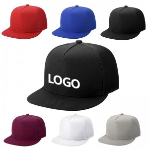 Brugerdefineret højkvalitets brodere sportsgolf tilpasset blank flere farver ren bomuld buet visir snapback far 5 panel hatte