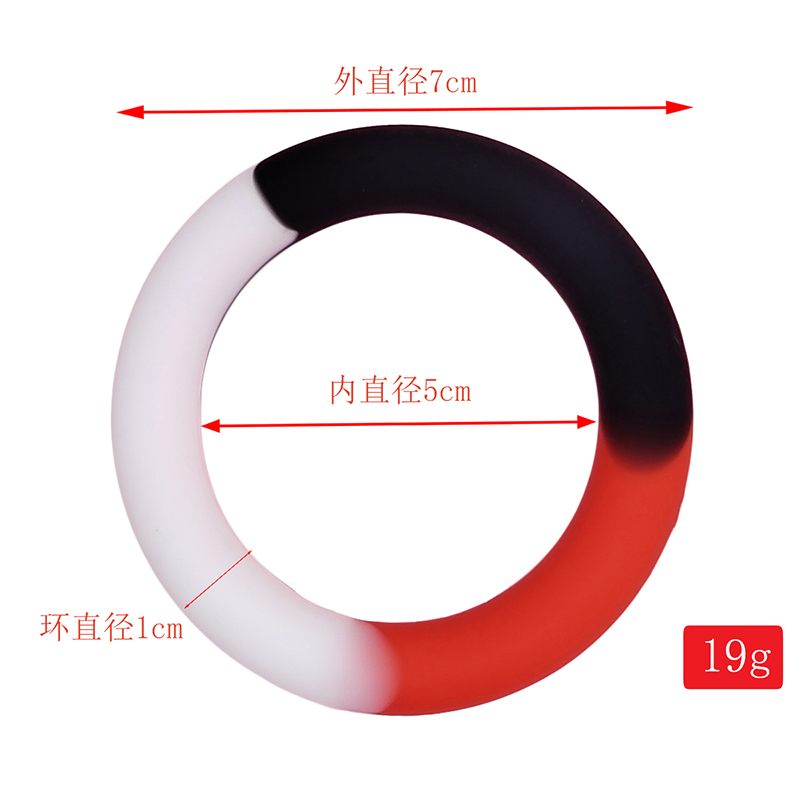 Hot Selling Men Sex Toy Penis Ring Cock Ring for Men Onrurbation (5-Circle 3-Color)