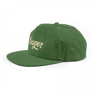 corduroy 5 panel broderi logo caps ustrukturerede snapback hatte i bulk