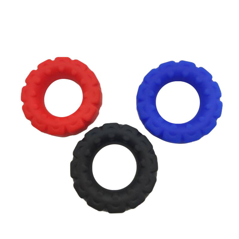 Fabrik engros bedste pris mandlig forsinkelse ejakulation blød silikone penis pikringe til mænd (dækformet ring)