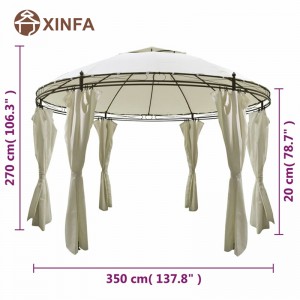 Bryllupsmarquee Arch Top Jardin Pergolas Gazebo Outdoor Aluminium Gazebo Canopy Show Tent