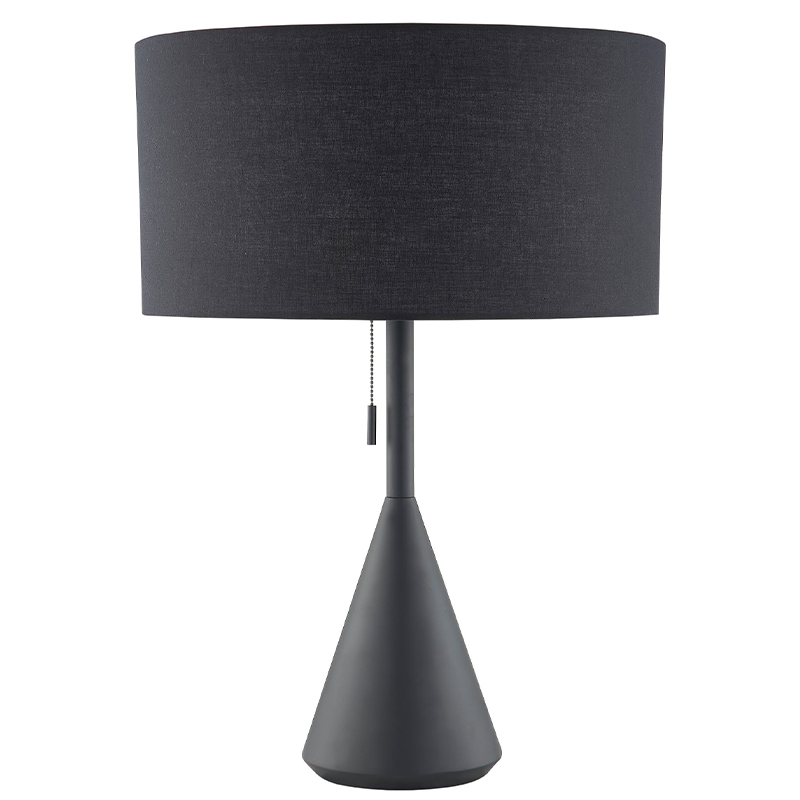 Black Finish Desk Lamp med en Pull Chain Switch i værelsesrummet