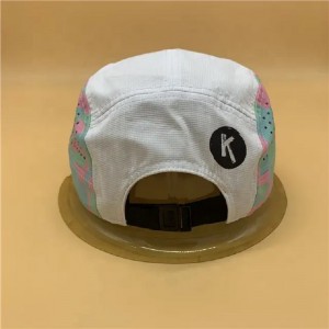 Flat Brim Sports Cap Laser Cut Cap Breathable Ripped Nylon Flat Running Hat Dri-Fit Snapback Cap