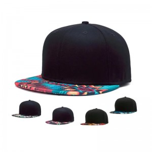 3D -udskrivning Snap Back Flat Brim Hat Street Dance Hip Printing Flat Bill Hawaiian Hats Design Your Own Snapback Cap/hat