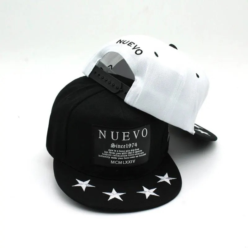 Engroslædermærke Broderet og udskriv seneste design Hip Hop Sport Cap Snapback Hat