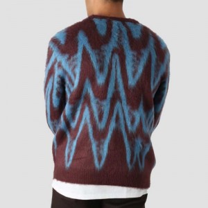 Brugerdefineret mønster strikket Jacquard Design Men \\\\ \'s cardigan sweater
