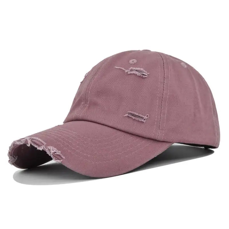 2023 Ny stil Farverig Custom Logo Cotton Vintage Baseball Cap Distressed Dad Hat