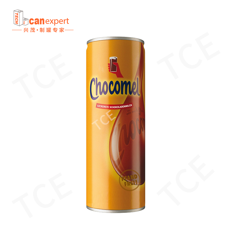TCE-New Design Milk Beverage Tin kan 0,25 mm tætningsmetal dåser