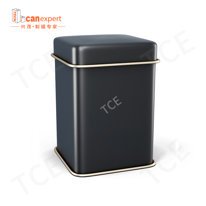 Osv-custom tin kan producenter engros rektangulær firkantet tin dåse metal emballage te og kaffe prøve boks brugerdefineret tin dåse
